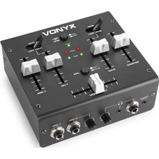 👉 Vonyx VDJ2USB - 3 kanaals stereo USB DJ mixer 8715693333596