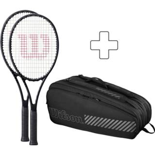 👉 Tennistas zwart Wilson 2x Pro Staff 97 V13 Night Session Plus