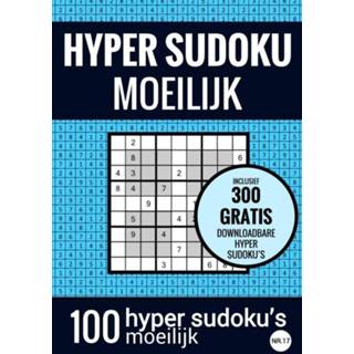 👉 Puzzelboek senioren HYPER SUDOKU - Moeilijk nr. 17 met 100 Moeilijke Puzzels voor Volwassenen en Ouderen 9789464655049