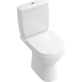 👉 Zitting wit toiletpot Villeroy & Boch O.novo combi-pack met ceramic+ Compact closet, PK DirectFlush reservoir en softclose quick release