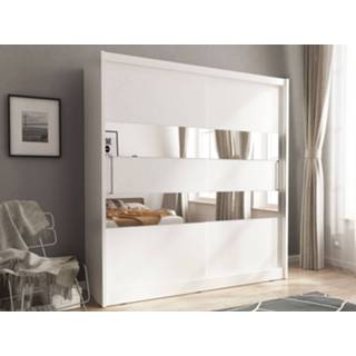👉 Kledingkast wit MADJER II 2 schuifdeuren 180 cm 5400943252514