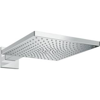 👉 Hoofddouche chroom Hansgrohe Raindance E Square E300 1jet m. douchearm 39cm 30x30cm