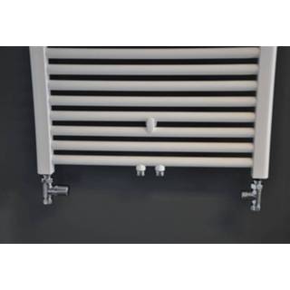 👉 Radiator aansluitset wit chroom radiatoraansluitingen riko Wiesbaden luxe recht, chroom/wit