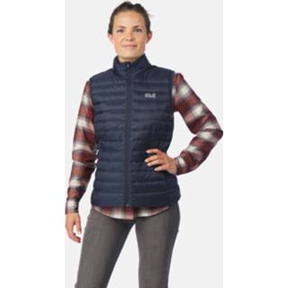 👉 Bodywarmer blauw vrouwen donkerblauw Jack Wolfskin Pack & Go Down Dames 4064993518481