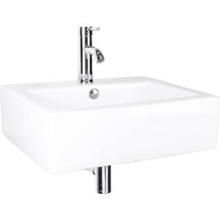 👉 Fonteinset wit Differnz Rhea inclusief kraan 52 x 41 15 cm,