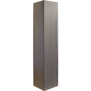 👉 Hoge kast grijs eiken Differnz Style met linksdraaiende deur 165 x 35 30 cm,