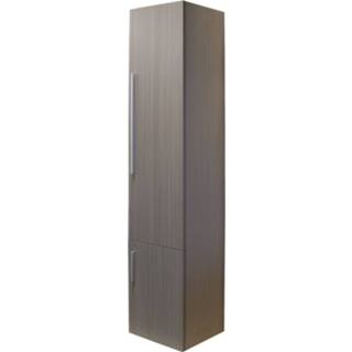 👉 Hoge kast grijs eiken Differnz Style met rechtsdraaiende deur 165 x 35 30 cm,