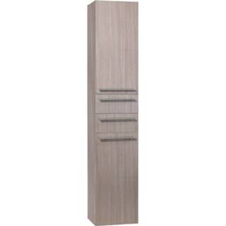 👉 Hoge kast eiken Differnz Force met 2 rechtsdraaiende deuren en laden 35 x 30 176 cm,