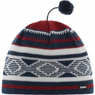 👉 Muts blauw grijs One Size uniseks Eisbär - Gitti maat Size, blauw/grijs 9008132624515