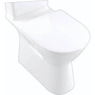 👉 Wit Villeroy & Boch ViCare Rimless staand toilet met DirectFlush en AntiBac 46 x 36 71 cm,