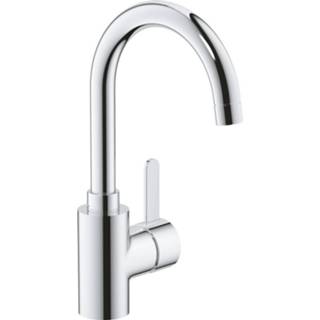 👉 Wastafelmengkraan chroom wastafelkraan eurosmart GROHE Cosmopolitan L-Size met push-open waste 30 cm,