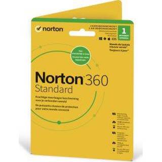 NortonLifeLock Norton 360 Standard Vlaams, Belgisch Frans Basislicentie 1 licentie(s) jaar 5397231015497