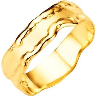 👉 Vriendschaps ring legering geel unisex gesatineerd Vriendschapsring van 14 kt. KLiNGEL 4055707813787 4055707813756