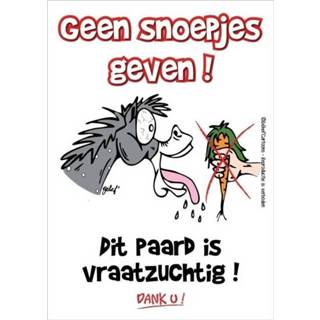 👉 Snoep onesize HB Stalplaat - Geen snoepjes geven 8720574869699