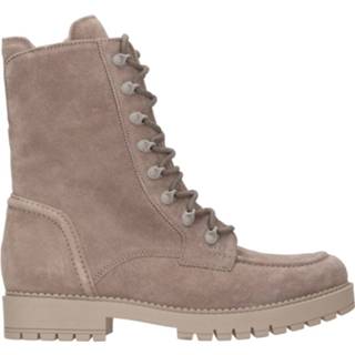 👉 Veterboots beige laag kunststof textiel active suedelook Gabor Veterboot 4065171566300