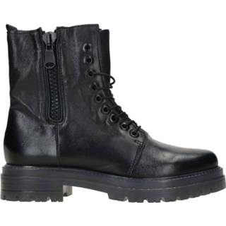 👉 Veterboots zwart laag kunststof leer active Mjus Veterboot 8059346485967