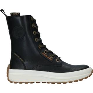 Veterboots zwart laag kunststof textiel active synthetisch Vingino Rebecca Hi Veterboot 8718551701964