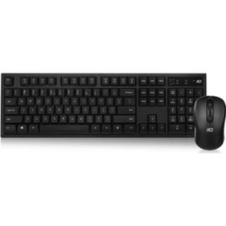 Toetsenbord zwart ACT AC5700 RF Draadloos QWERTY US International 8716065490886