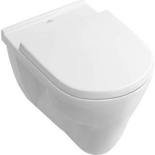 👉 Wandcloset wit toiletpot Villeroy & Boch O.novo vlakspoel 36x56 cm met ceramic plus,