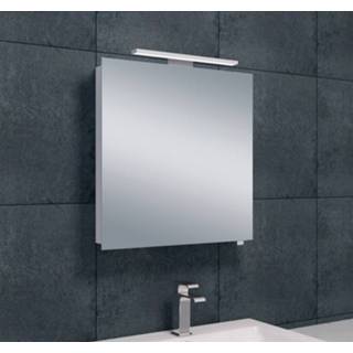 👉 Spiegelkast aluminium luxe Wiesbaden met LED-verlichting 60 x 14 cm,