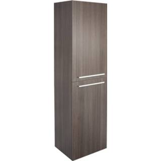 👉 Badkamerkast grijs eiken Differnz Flow met 2 deuren 150 x 40 30 cm,