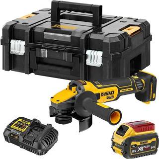 👉 Haakse slijper active DeWALT DCG409T1 54V Li-ion FlexVolt Accu set (1x 6.0Ah) in TSTAK koffer - 125mm 5035048738856