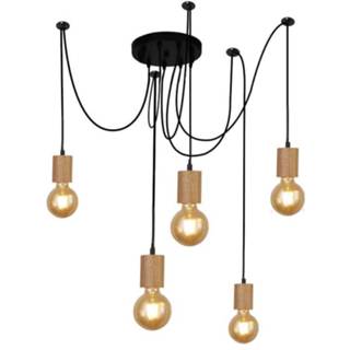 👉 Eettafel lamp houten active Searchlight Spinny 50213-5NA