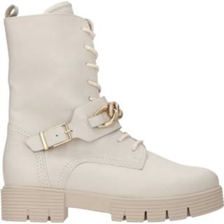 👉 Veterboots beige laag kunststof textiel active leer Gabor Veterboot 4065171317414