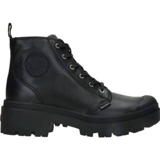 👉 Veterboots zwart palladium leather laag kunststof textiel active leer Pallabase Veterboot