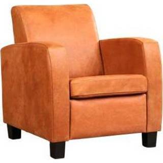 👉 Leren fauteuil joy 414 oranje, oranje leer, oranje stoel