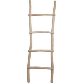 👉 Ladder teak bruin Decoratieve 150cm 8719497384891