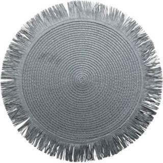 👉 Gusta Placemats 38 cm Donkergrijs - Set 2 Stuks