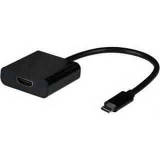 👉 Kabel adapter zwart EFB Elektronik EBUSBC-HDMI-4K30 video 0,15 m USB Type-C 4049759271763