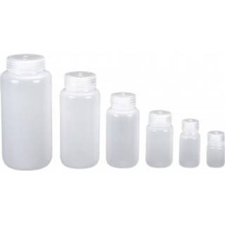 Nalgene - Round Wide Neck Bottle maat 250 ml - Hals Ø 33 mm, grijs/wit