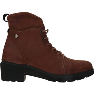 👉 Veterboots bruin laag kunststof leer active Wolky Midi Veterboot Bruin/Cognac 8719205510789