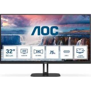 👉 Monitor zwart AOC V5 Q32V5CE/BK computer 80 cm (31.5 ) 2560 x 1440 Pixels LED 4038986110181