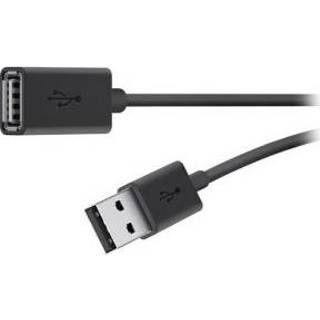 👉 Zwart Belkin USB 2.0 A M/F 3m USB-kabel 745883713417