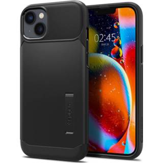 👉 Zwart unisex kunststof Spigen Slim Armor Backcover voor de iPhone 14 Plus - 8809811862119