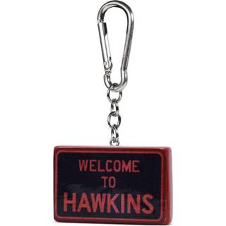 👉 Keychain rubber Stranger Things 3D Hawkins Sign 6 cm 5050293392332