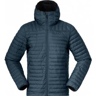 👉 Down jacket blauw XL mannen Bergans - Lava Light With Hood Donsjack maat XL, 7031582400417