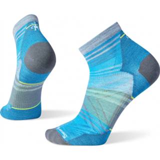 👉 Hard loop sokken XL uniseks blauw Smartwool - Run Zero Cushion Pattern Ankle Hardloopsokken maat XL, 196009158610