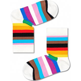 Sokken wit uniseks Happy Socks - Kid's Pride Stripe Multifunctionele maat 7-9 Years, 7333102491159