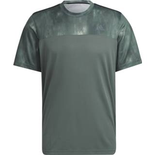 👉 Print T shirt XXL groen mannen Adidas Workout All Over T-shirt Heren 4066747927518