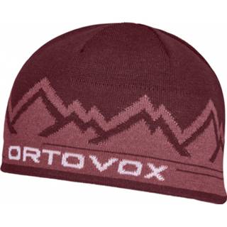 👉 Beanie rood uniseks One Size Ortovox - Peak Muts maat Size, 4251877724087