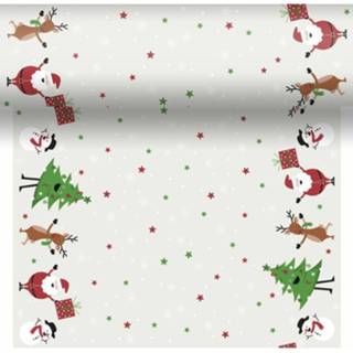 👉 Tafelloper multi papier Kerst thema tafellopers/placemats 40 x 480 cm