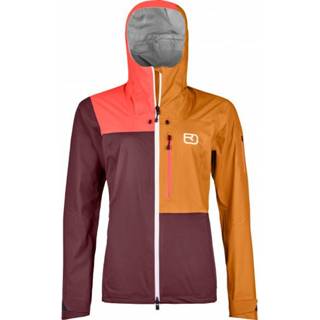 👉 Ortovox - Women's 3L Ortler Jacket - Regenjas maat XL, meerkleurig