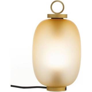 👉 Lantaarn messing aluminium geel Ethimo Lucerna Wired - Mat Amber
