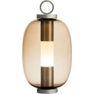 👉 Lantaarn aluminium bruin Ethimo Lucerna Oplaadbare - Fumé