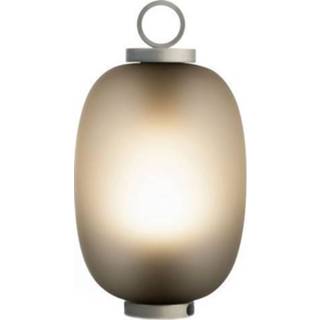 👉 Lantaarn messing aluminium bruin Ethimo Lucerna Oplaadbare - Mat Fumé