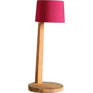 👉 Tafellamp rood teak Ethimo Gaia Oplaadbare - Ruggine